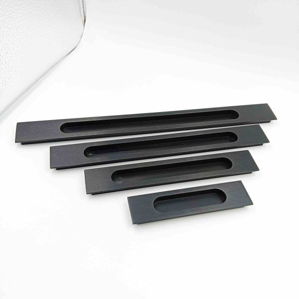 Concealed handle 1007 matt black sliding door handle