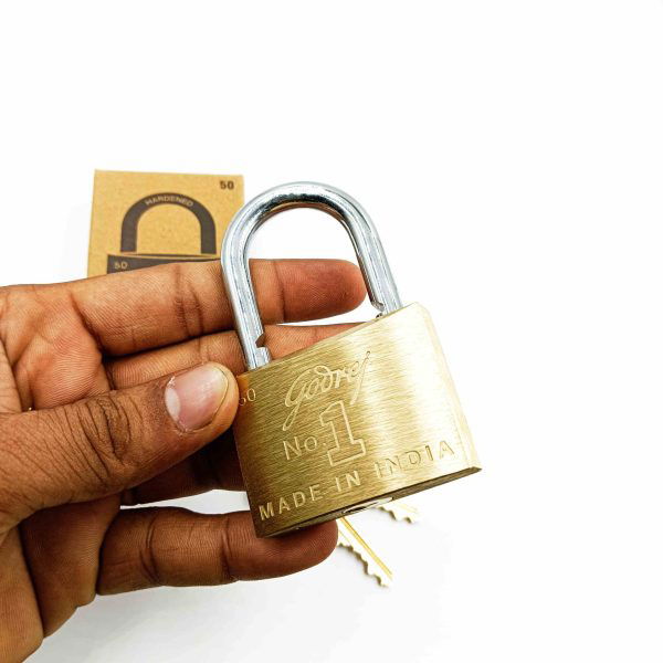 Godrej padlock 2775 solid brass 1 year warranty