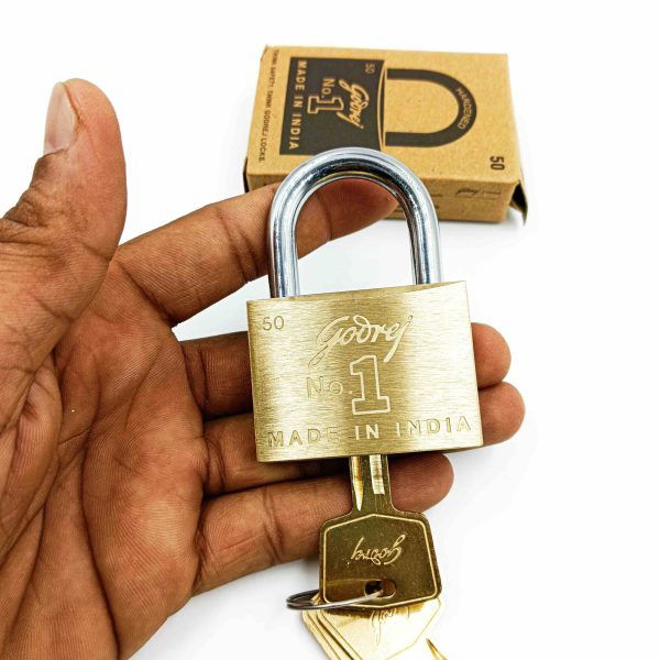 Godrej padlock 2775 solid brass 1 year warranty