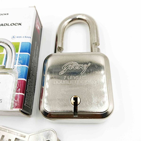 Godrej square padlock 8153 stainless steel body