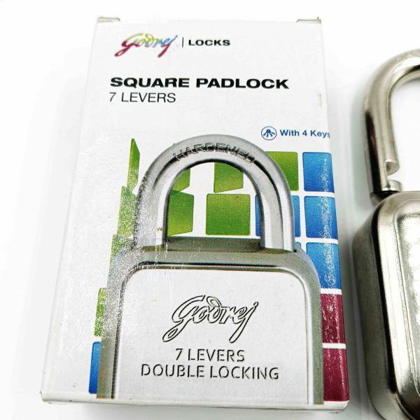 Godrej square padlock 8153 stainless steel body