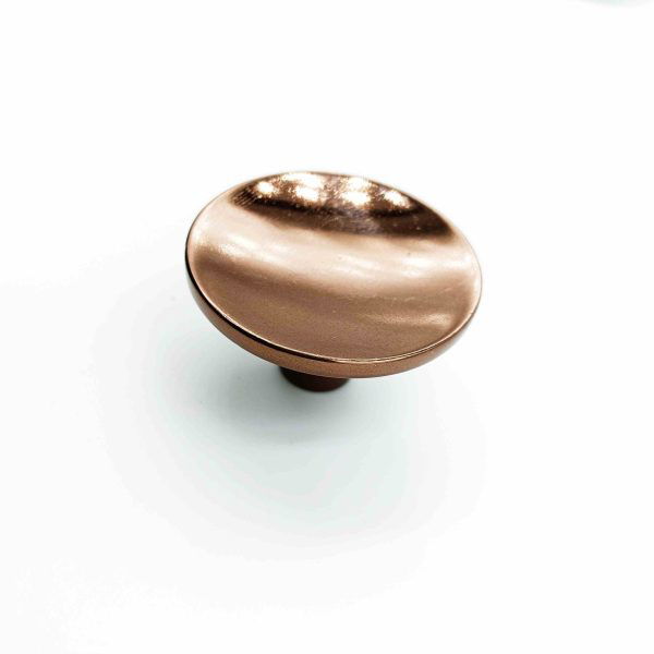 Drawer cabinet knob round gold and rosegold finish 32mm