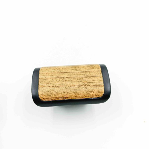 Drawer cabinet knob Rectangle teakwood with black DK231 50mm