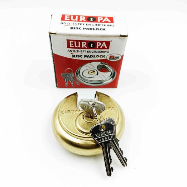 Europa round shutter padlock P170BM disc padlock