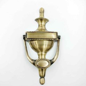 Brass antique door knocker woldcup