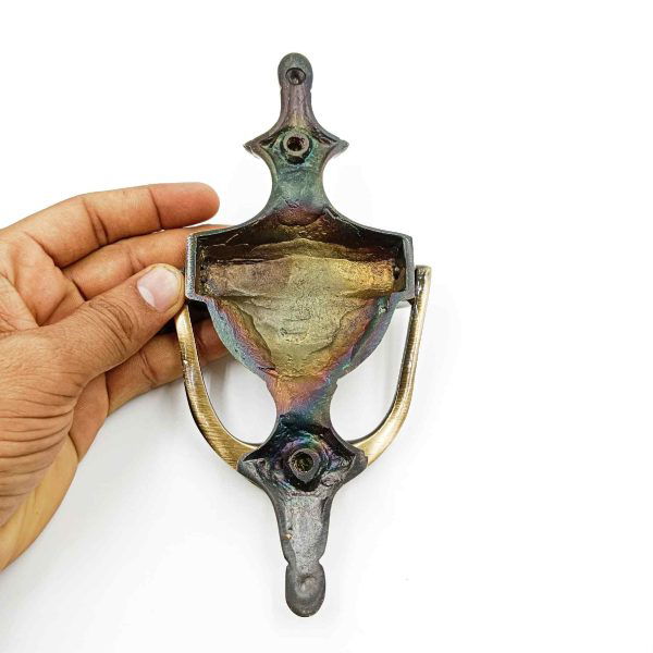 Brass antique door knocker woldcup