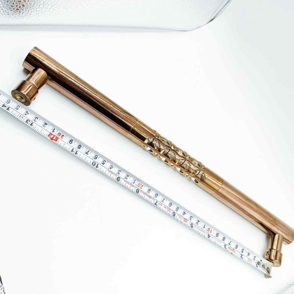 Maindoor handle Rosegold with crystal diamond SN308