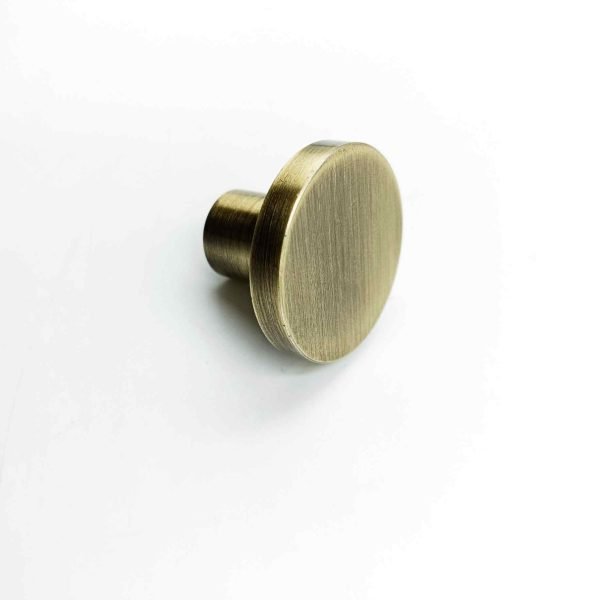 Drawer cabinet knob round 25mm antique