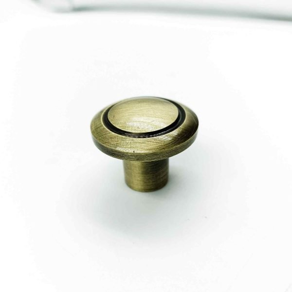 Drawer cabinet knob round 25mm antique
