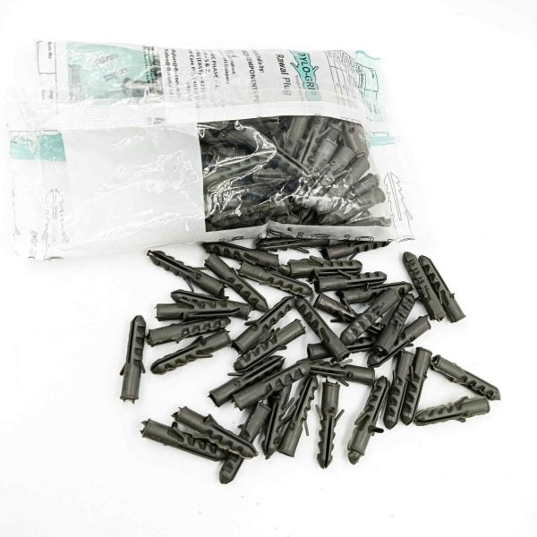 Roll plug grey 5mm 6mm 8mm 10mm Nylon Wall Plugs