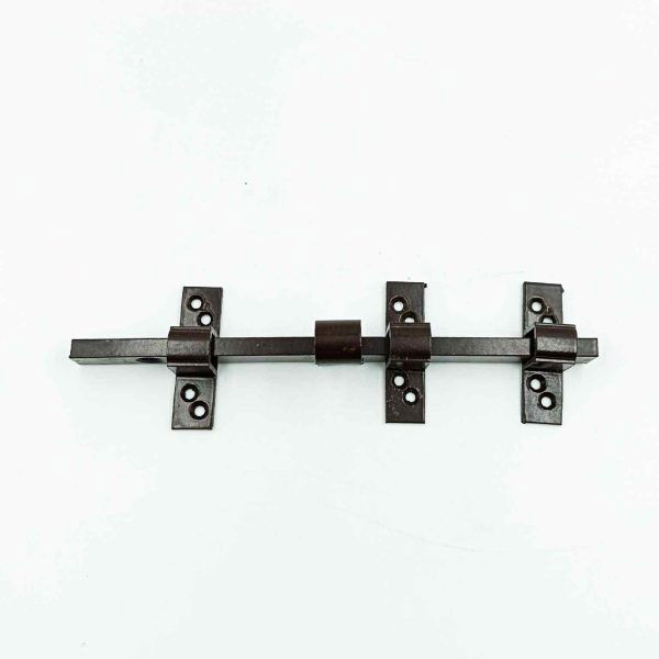 Door latch flat aluminium powder coated