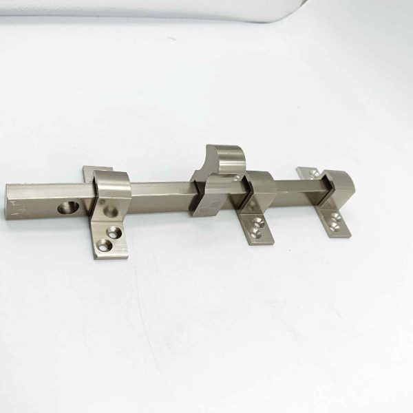 Door latch flat aluminium steel finish 8inch