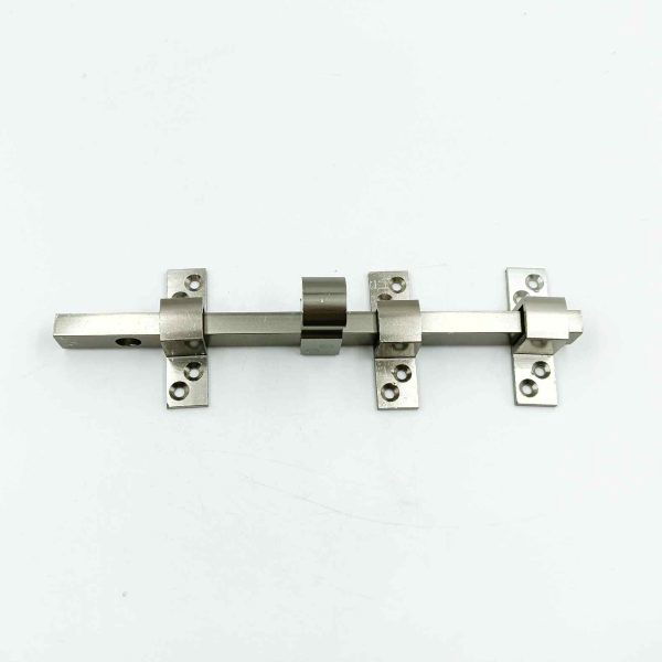 Door latch flat aluminium steel finish 8inch