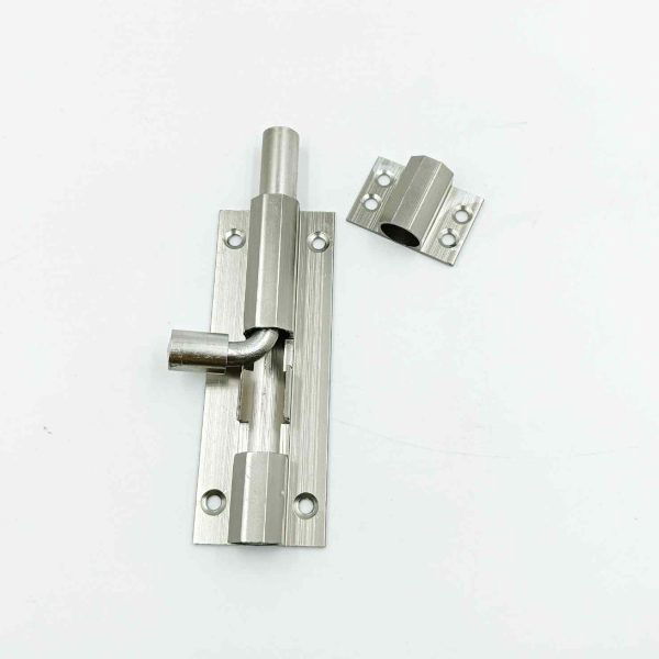 Aluminium tower bolt steel finish