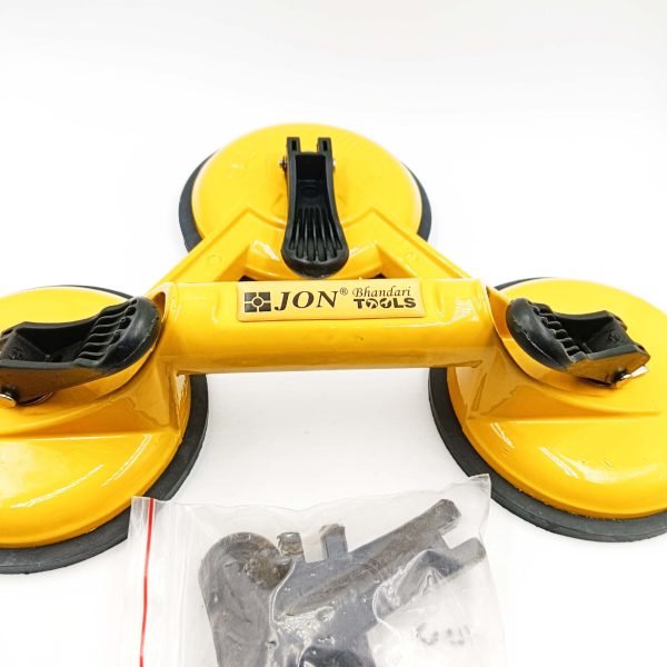Glass Suction Cup Glass Carrying Handle 130Kg Capacity triple 3 Plate Lifter for glass/marble/tiles jon bhandary