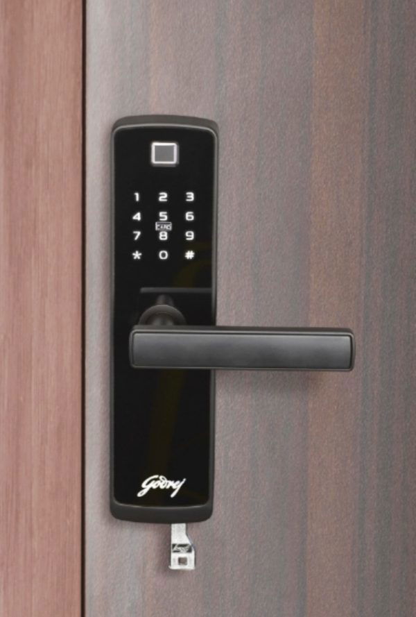 Godrej Digital mortise door lock CATUS TOUCH PLUS smart lock 3 years warrenty 4202-rose gold finish access by fingerprint,pin code,key,password,RFID card