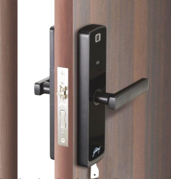 Godrej Digital mortise door lock CATUS TOUCH PLUS smart lock 3 years warrenty 4202-rose gold finish access by fingerprint,pin code,key,password,RFID card