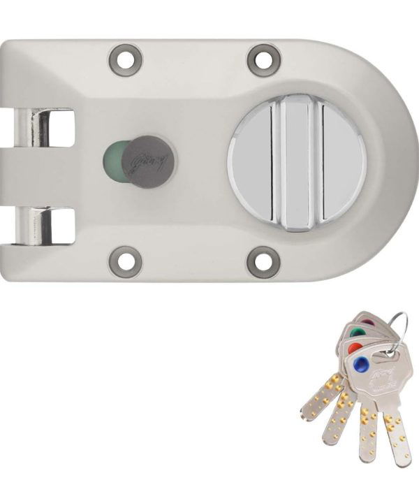 Godrej maindoor lock ultra XL+ vertibolt 1ck for double door satin nickel 4291 5 year warrenty