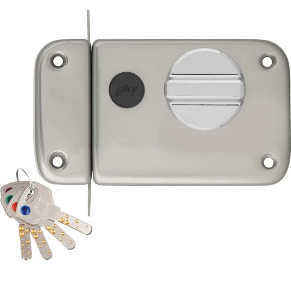 Godrej maindoor lock ultra XL+rim 1ck 2339 satin steel finish deadbolt 5 years warrenty free installation