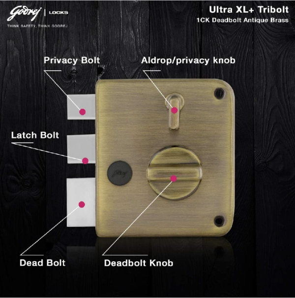 Godrej 6087 Ultra XL+ Tribolt, Maindoor Lock Antique Brass, Deadbolt Security Lock, Godrej Tribolt Lock, XL+ 1CK Deadbolt, Antique Brass Finish, Godrej Door Security, Ultra XL+ Lock, Maindoor Locking System, Godrej Lock Technology, Tribolt Deadbolt Lock, 6087 Ultra Security, Brass Finish Door Lock, High-Security Maindoor, Godrej Deadbolt Lock, XL+ Tribolt Antique, Maindoor Security Solution, Godrej Lock Series, Advanced Locking Mechanism, Deadbolt Brass Hardware, XL+ Tribolt Technology, Antique Brass Maindoor, Godrej Lock Features, Ultra XL+ Security