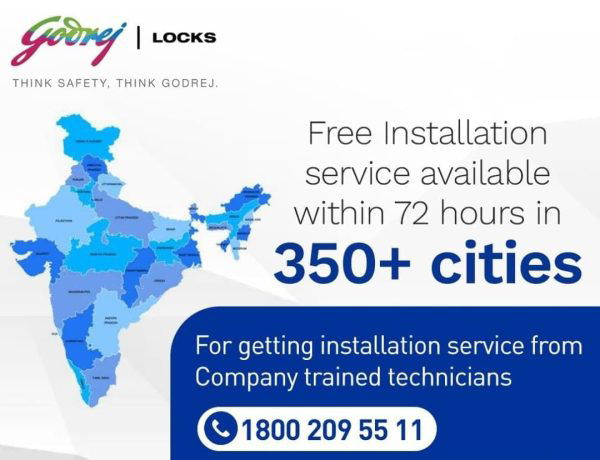 godrej lock free installation all over india
