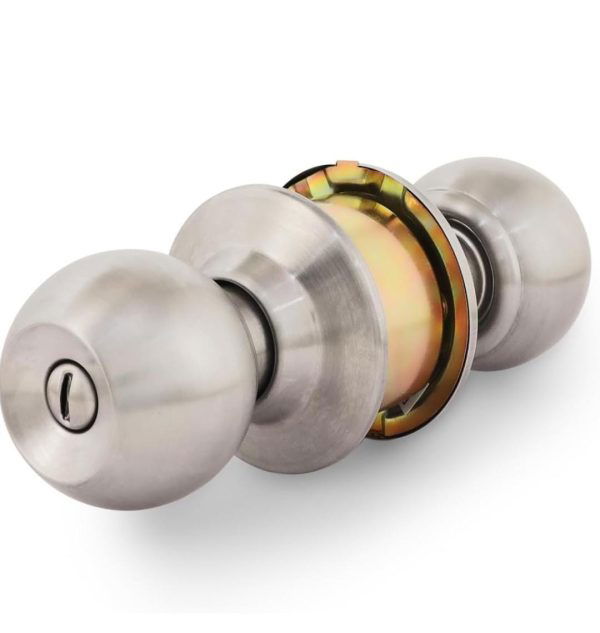 Cylindrical lock keyless godrej 5805 stainless steel for bathroom