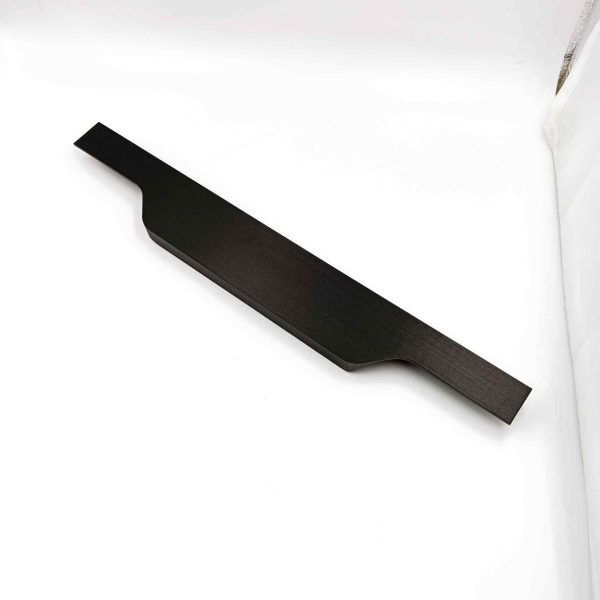 Kitchen Edge Profile handle Black matt back screw 6",8",12",18",24" aluminium handle
