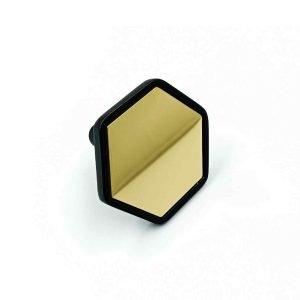 Drawer cabinet knob hexagon 234 pvd gold black 50mm (2") best quality