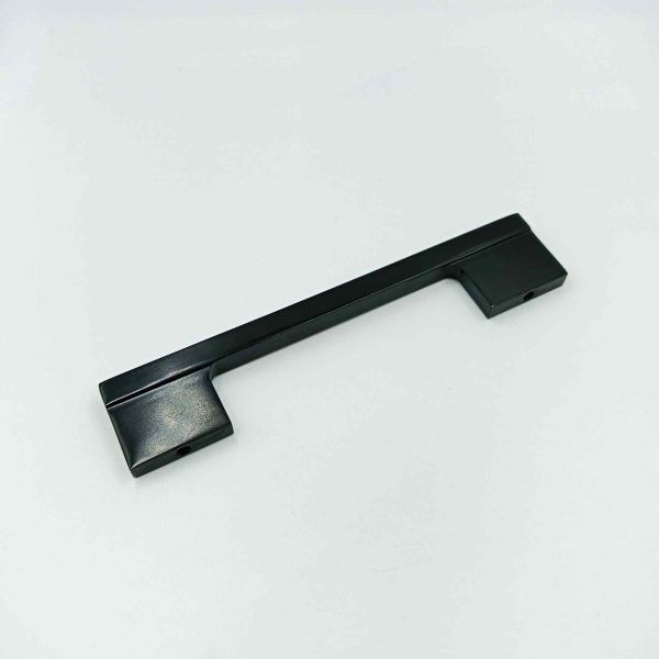 Drawer wardrobe cupboard handle black glossy 6",8",12",18",24" square handle slim 3528