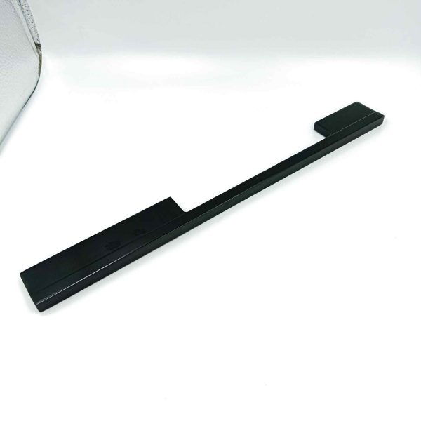 Drawer wardrobe cupboard handle black glossy 6",8",12",18",24" square handle slim 3528