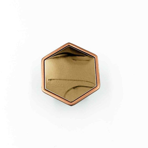 Drawer cabinet knob hexagon 234 pvd Rosegold 50mm (2") best quality