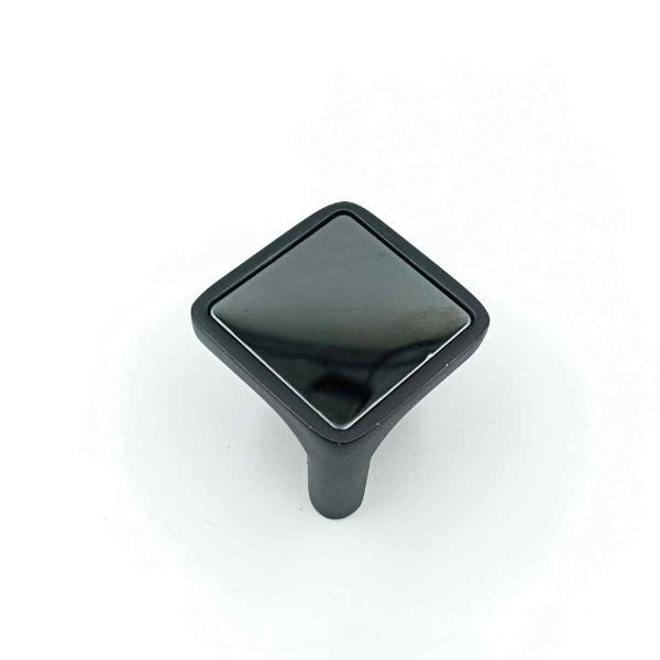 Drawer cabinet knob square 235 pvd black 25mm (1") best quality