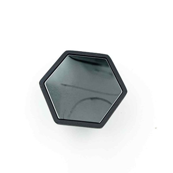 Drawer cabinet knob hexagon 234 pvd black 50mm (2") best quality