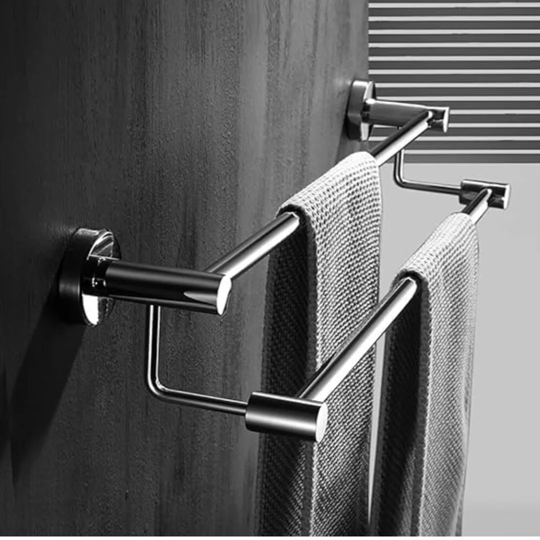 Double Towel rod 2feet stainless steel 24 inch concealed screw(1576) -  Bhoomi Hardware