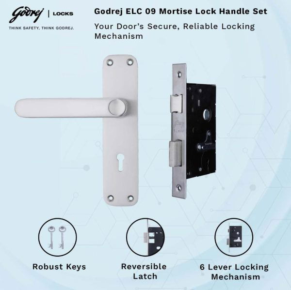 Godrej mortise lock grey 7inch 6325 ELC09SS