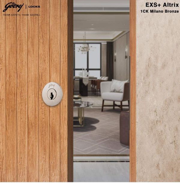 Godrej maindoor lock 3232 EXS+ Altrix 1ck deadbolt milano bronze 15 years warrenty free installation