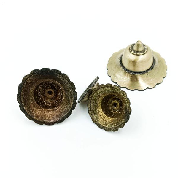 Brass antique flower doom 1.5",2",2.5",3" round for maindoor decorating