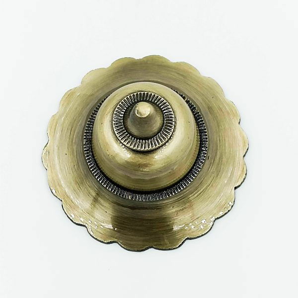 Brass antique flower doom 1.5",2",2.5",3" round for maindoor decorating