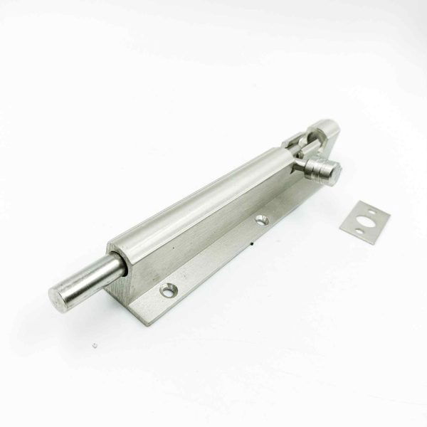 L tower bolt aluminium for wardrobe door heavy 4",6",8" s.s matt finish