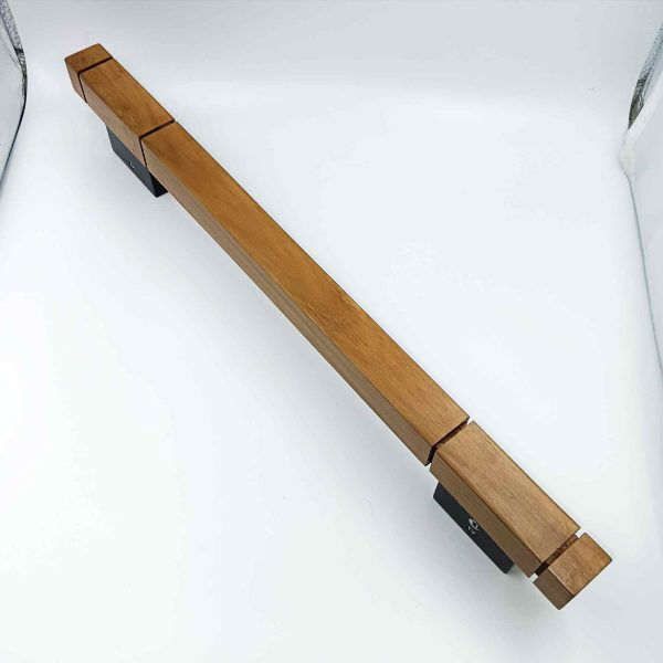 Maindoor handle wooden square 12",16" teakwood finish 5128