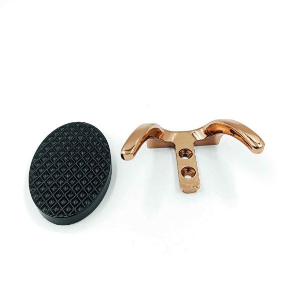 Coat hooks Rosegold black double J hook 8018