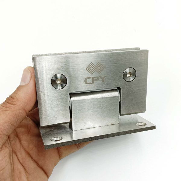 Glass door hinges 90 degree glass to wall stainless steel