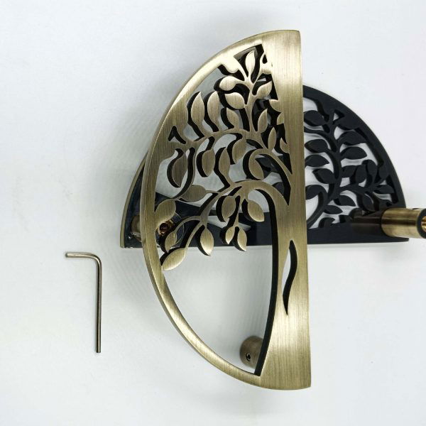 Maindoor handle antique half round double door Tree model 200mm