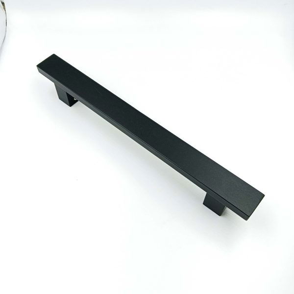 Maindoor handle Black square plain 12",16",22",26" NH-1019 25mm width matt black