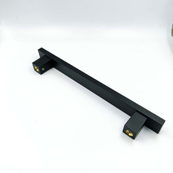 Maindoor handle Black square plain 12",16",22",26" NH-1019 25mm width matt black