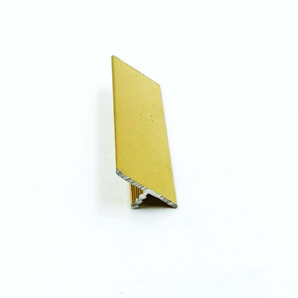 Aluminium T patti Gold finish 6mm,8mm,12mm ,22mm width (10ft length)
