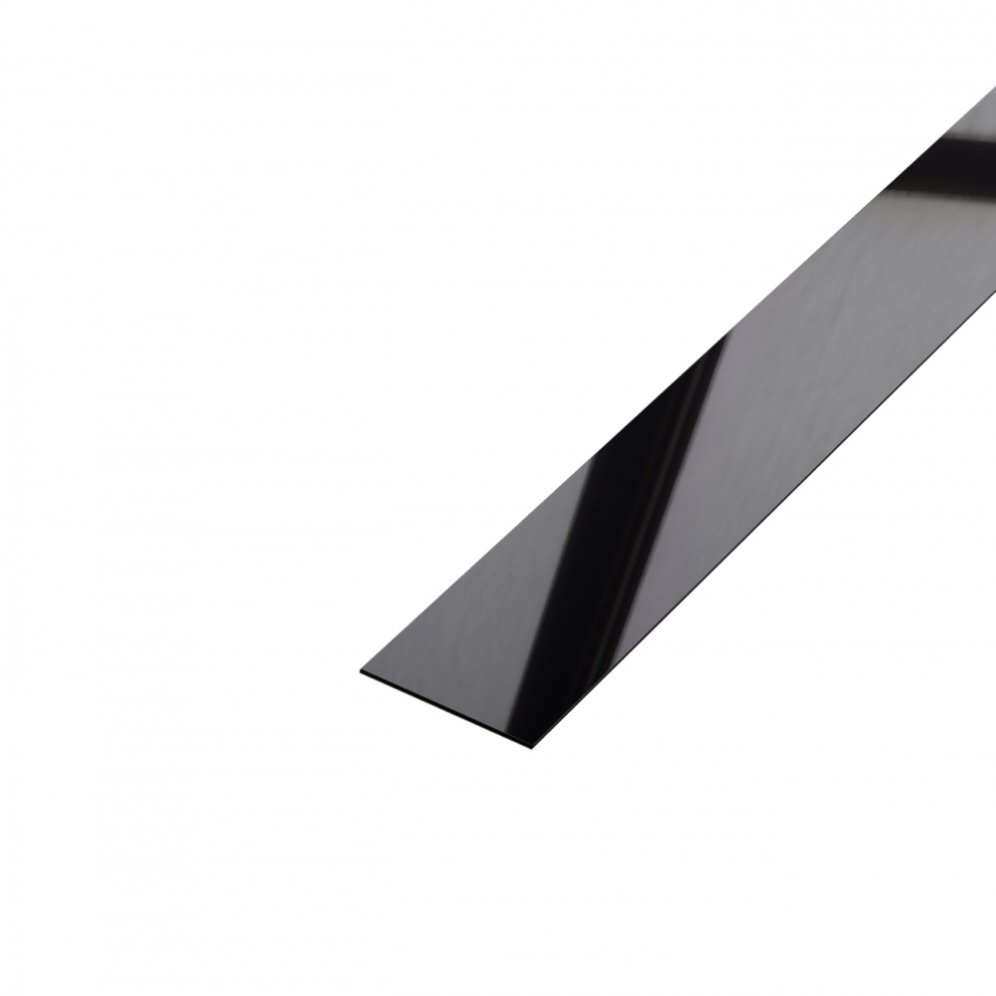 Decorative strip 45mm wide, black silver, flexible self-adhesive