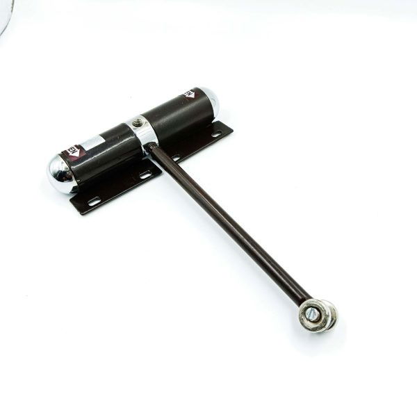 Center Capsule door closer brown iron body for small or light doors