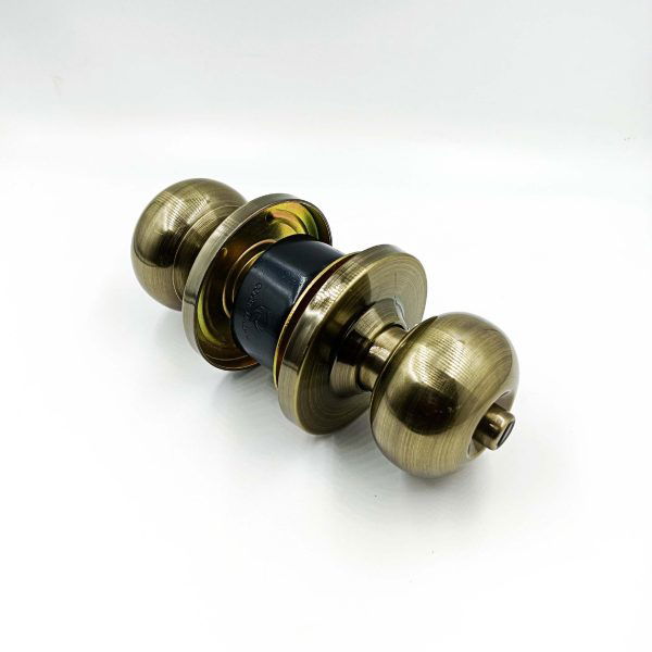 Cylindrical lock keyed Antique finish for bedroom (with key) (60mm latch)