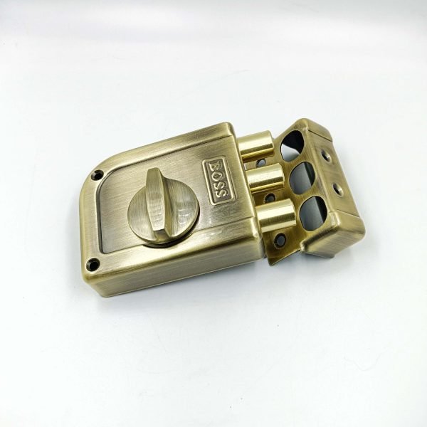 Boss maindoor lock Antique 9956 nano three dead bolt 1ck knob on inside 15 years warrenty